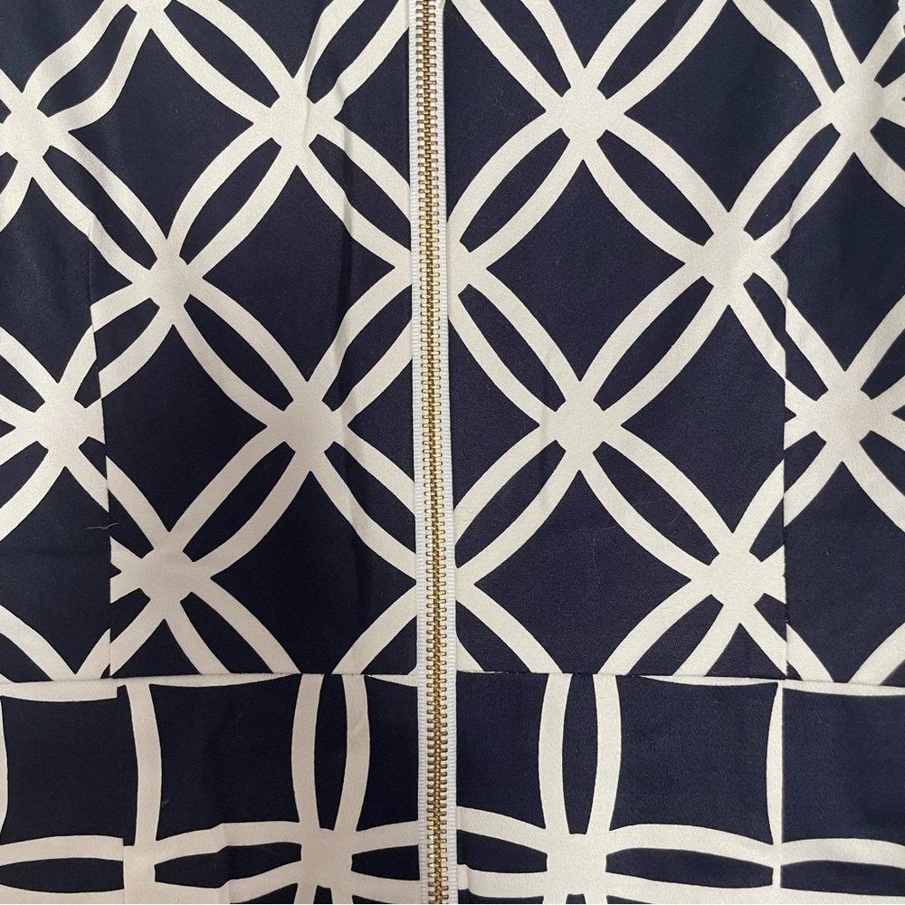 Sara Campbell Geometric Flared Ruffled Dress - Picture 3 of 6